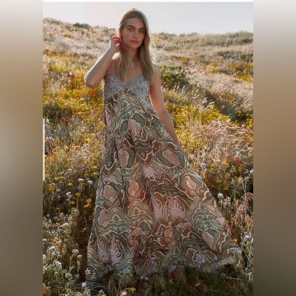 New Free People Ollari Alma Maxi Dress Size XS - Picture 1 of 7